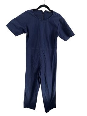ILANA KOHN Navy Short Sleeve Jumpsuit, size 2